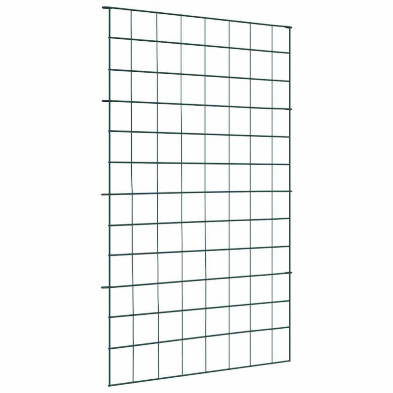 Zestaw Ogrodzenia Stawu 8 pcs Zielony 50 x 80 cm Stal