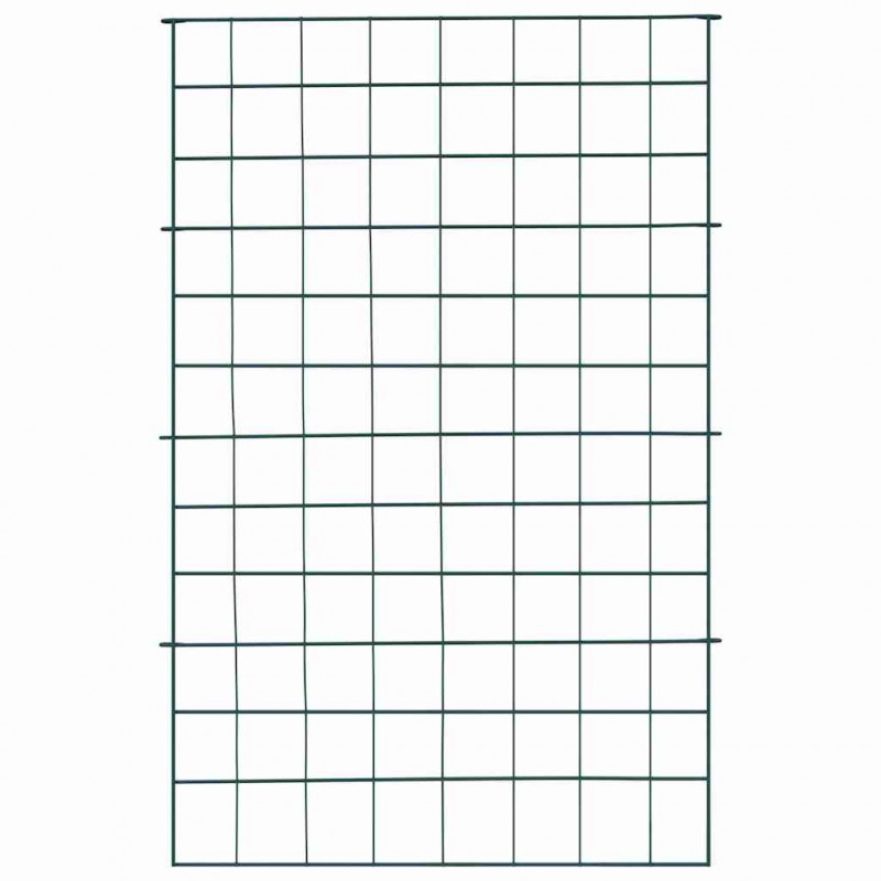 Zestaw Ogrodzenia Stawu 8 pcs Zielony 50 x 80 cm Stal