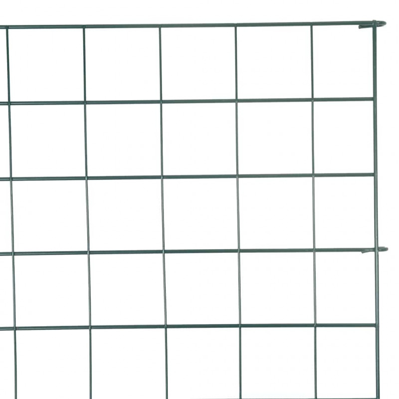 Zestaw Ogrodzenia Stawu 8 pcs Zielony 50 x 80 cm Stal