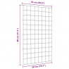 Zestaw Ogrodzenia Stawu 8 pcs Zielony 50 x 80 cm Stal