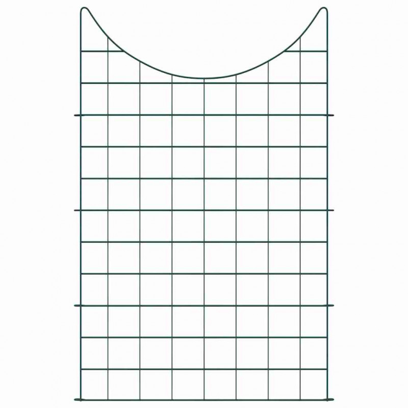 Zestaw Ogrodzenia Stawu 8 pcs Zielony 50 x 80 cm Stal