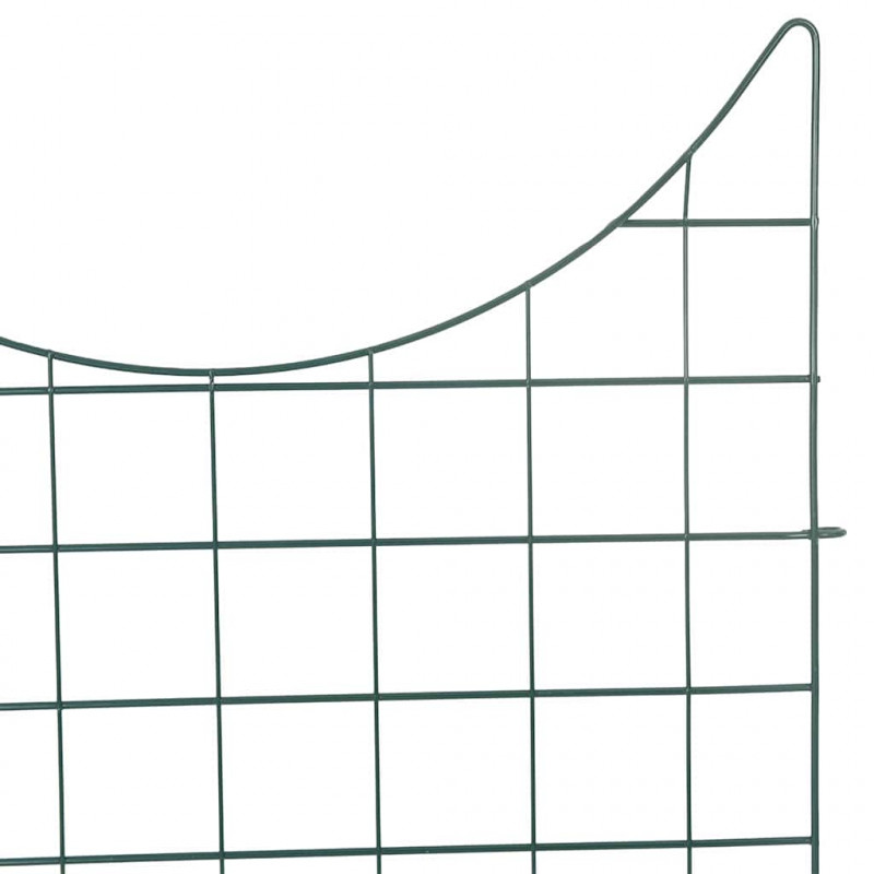 Zestaw Ogrodzenia Stawu 8 pcs Zielony 50 x 80 cm Stal