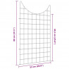 Zestaw Ogrodzenia Stawu 8 pcs Zielony 50 x 80 cm Stal
