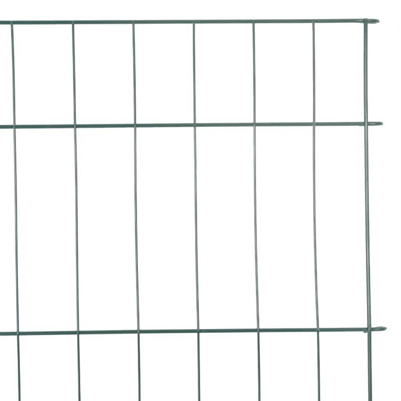 Zestaw Ogrodzenia Stawu 8 pcs Zielony 50 x 80 cm Stal
