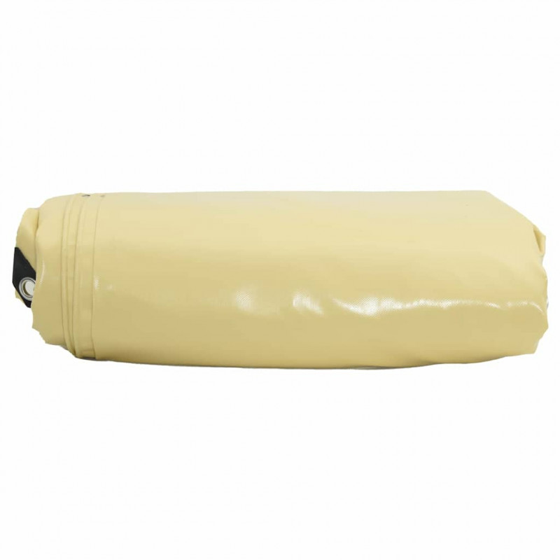 Plandeka 650g / m² Beżowy 4 x 5 m Płótno z powłoką PVC