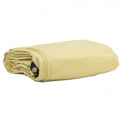 Plandeka 650g / m² Beżowy 4 x 7 m Płótno z powłoką PVC