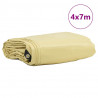 Plandeka 650g / m² Beżowy 4 x 7 m Płótno z powłoką PVC