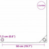 Plandeka 650g / m² Beżowy 1,5 x 10 m Płótno z powłoką PVC