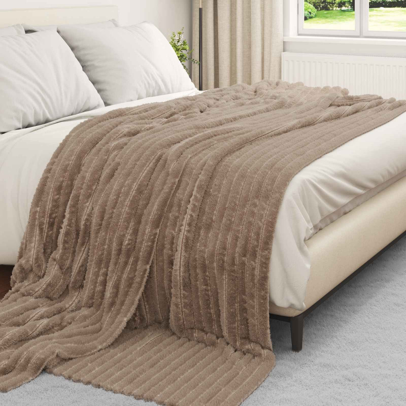 Koce narzutowe 6 pcs Camel 240 x 220 cm Polar
