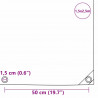 Plandeka 650g / m² Beżowy 1,5 x 2,5 m Płótno z powłoką PVC