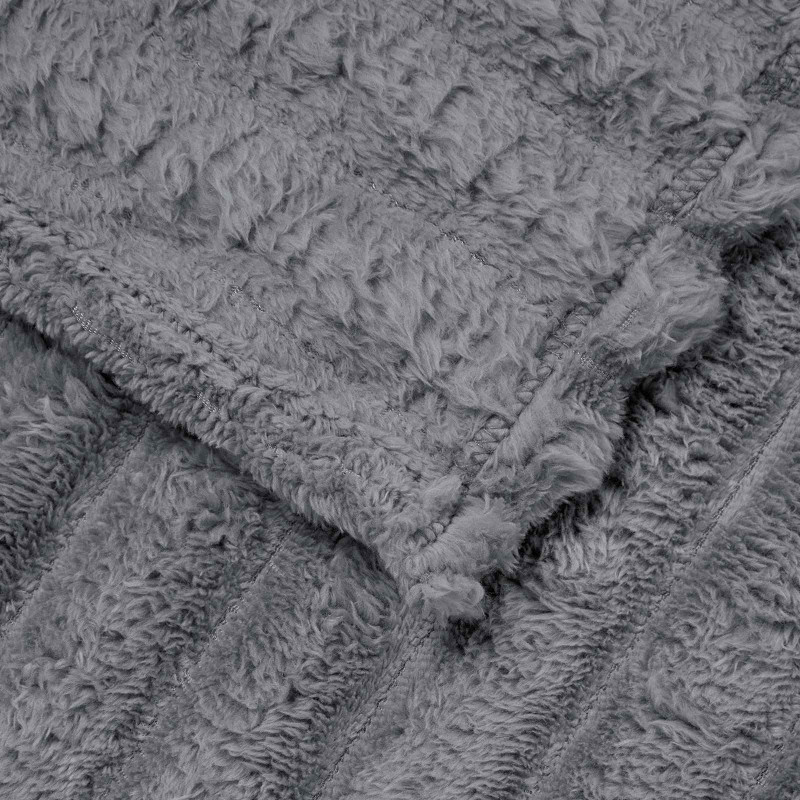 Koce narzutowe 6 pcs Ciemnoszary 270 x 240 cm Polar