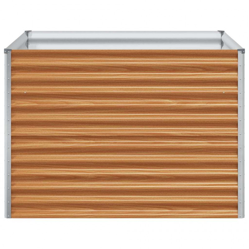 Podniesiona rabata ogrodowa 98 x 100 x 68 cm Stal Galwanizowana
