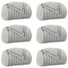 Koce narzutowe 6 pcs Szary 240 x 220 cm Polar