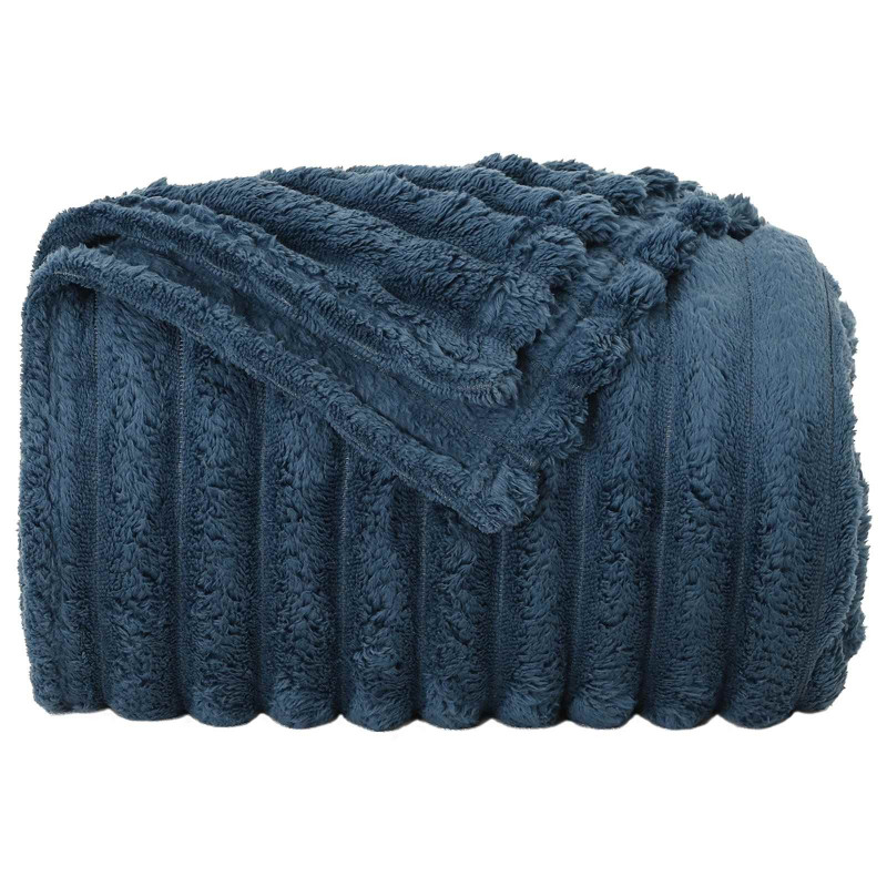 Koce narzutowe 6 pcs Granatowy 270 x 240 cm Polar