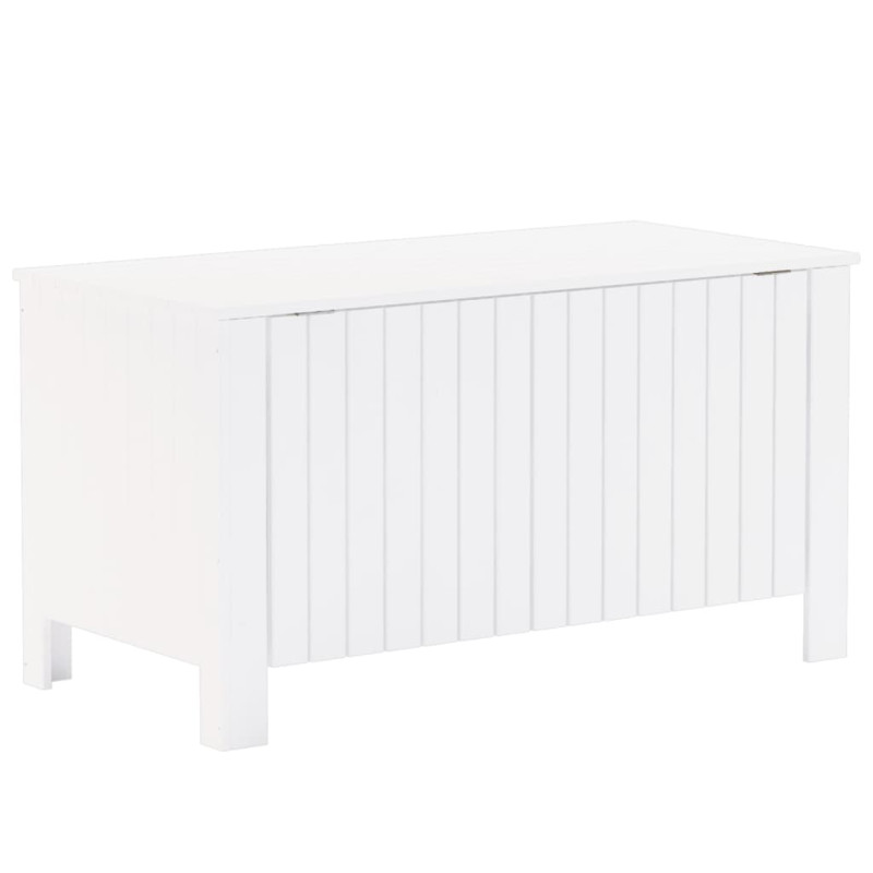 Skrzynia z wiekiem RANA, biała, 100x49x54 cm, drewno sosnowe