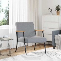 fotel Jasnoszary 59 x 75 x 78 cm tkanina