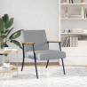 fotel Jasnoszary 59 x 75 x 78 cm tkanina