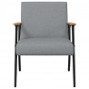 fotel Jasnoszary 59 x 75 x 78 cm tkanina