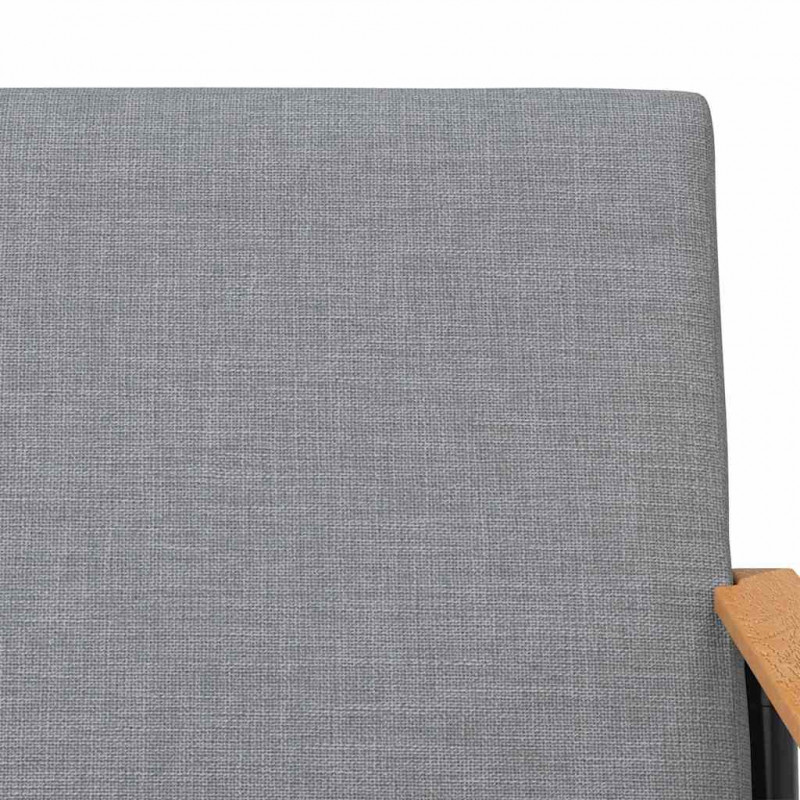 fotel Jasnoszary 59 x 75 x 78 cm tkanina