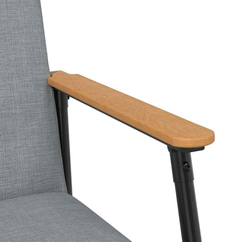 fotel Jasnoszary 59 x 75 x 78 cm tkanina