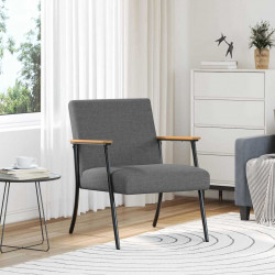 fotel Ciemnoszary 59 x 75 x 78 cm tkanina