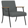 fotel Ciemnoszary 59 x 75 x 78 cm tkanina