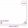 Plandeka 650g / m² Zielony oliwkowy 3,5 x 5 m