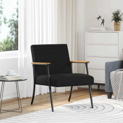 fotel Czarny 59 x 75 x 78 cm tkanina