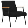 fotel Czarny 59 x 75 x 78 cm tkanina