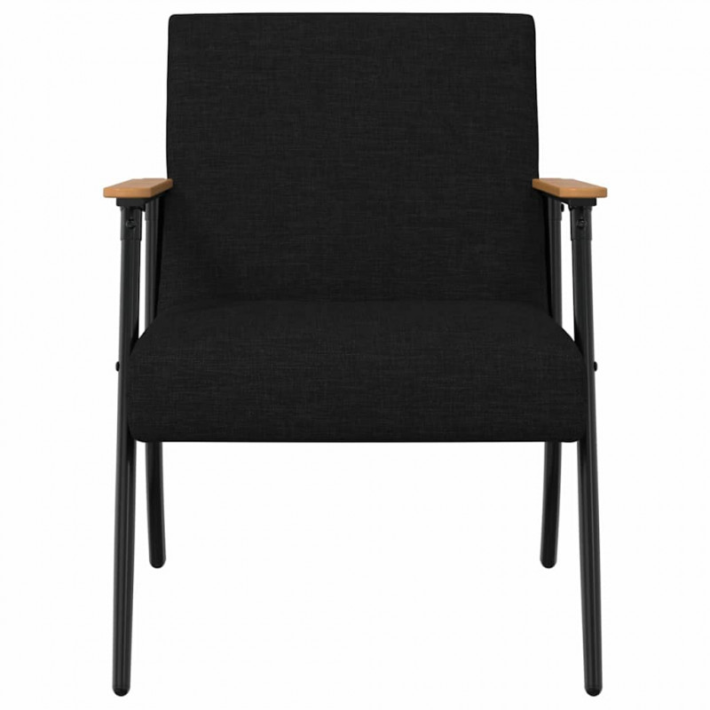 fotel Czarny 59 x 75 x 78 cm tkanina