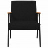 fotel Czarny 59 x 75 x 78 cm tkanina