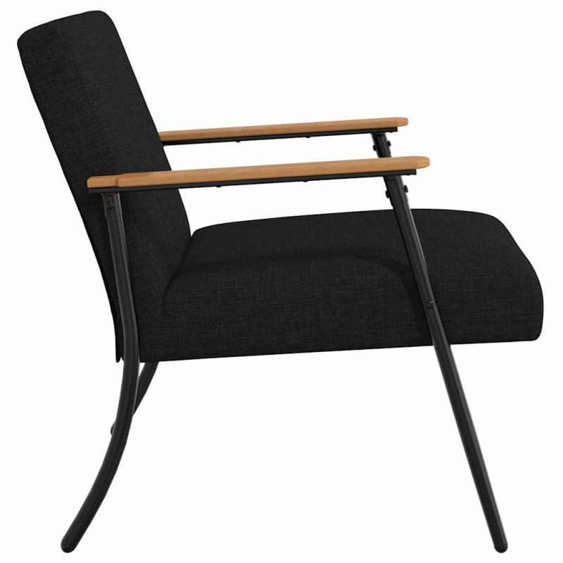 fotel Czarny 59 x 75 x 78 cm tkanina