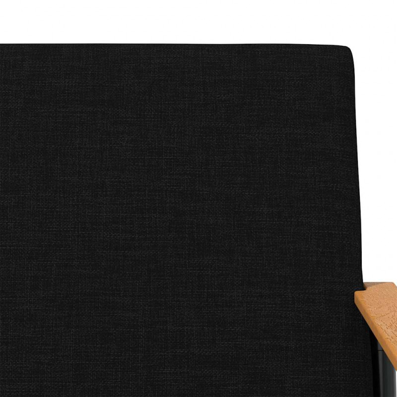 fotel Czarny 59 x 75 x 78 cm tkanina