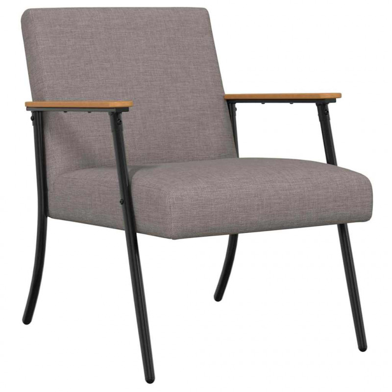 fotel Ciemnoszary 59 x 75 x 78 cm tkanina