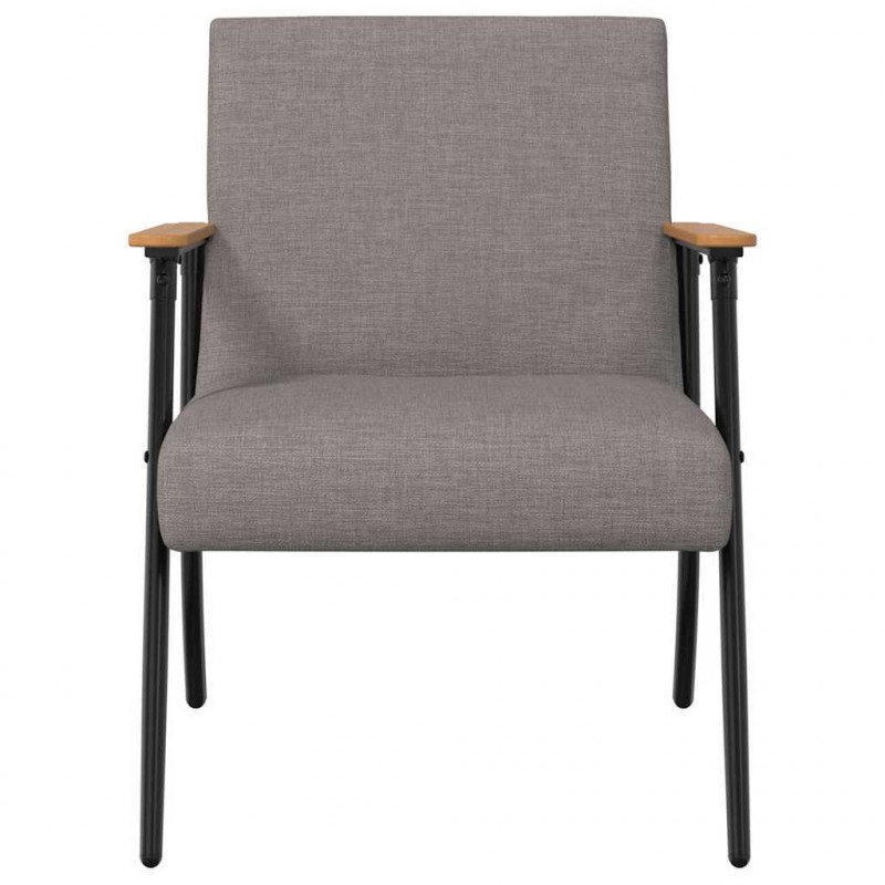 fotel Ciemnoszary 59 x 75 x 78 cm tkanina