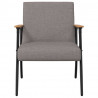 fotel Ciemnoszary 59 x 75 x 78 cm tkanina