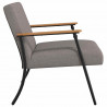 fotel Ciemnoszary 59 x 75 x 78 cm tkanina