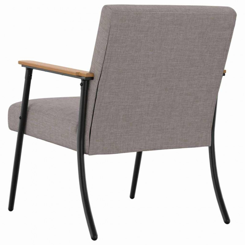 fotel Ciemnoszary 59 x 75 x 78 cm tkanina
