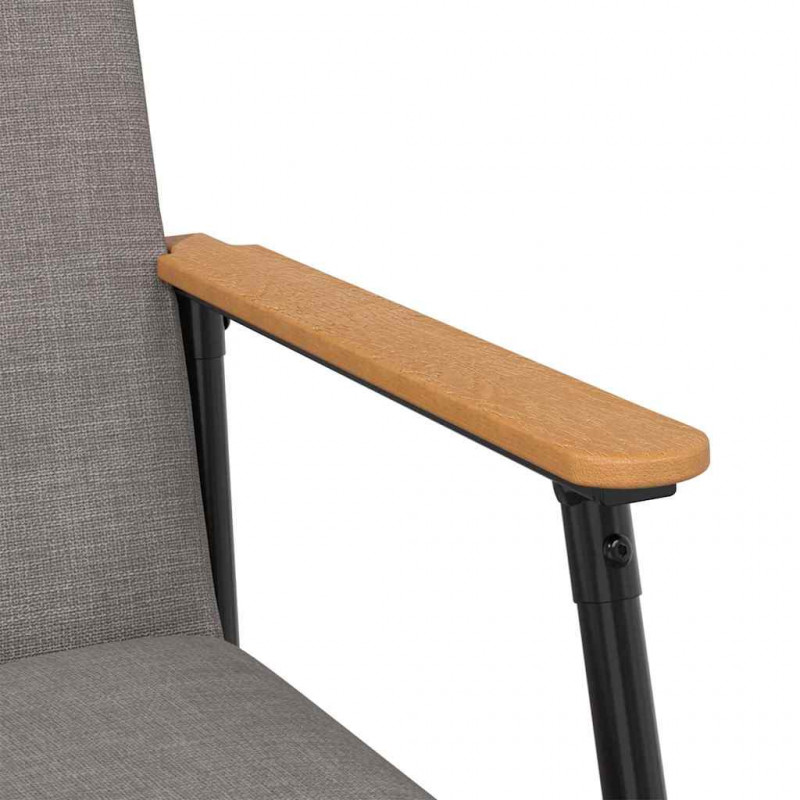 fotel Ciemnoszary 59 x 75 x 78 cm tkanina