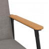 fotel Ciemnoszary 59 x 75 x 78 cm tkanina