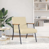 fotel Kremowy 59 x 75 x 78 cm tkanina