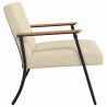 fotel Kremowy 59 x 75 x 78 cm tkanina