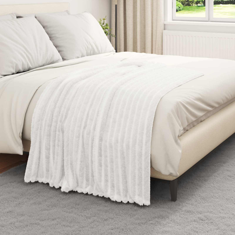 Koce narzutowe 6 pcs Biały 150 x 130 cm Polar