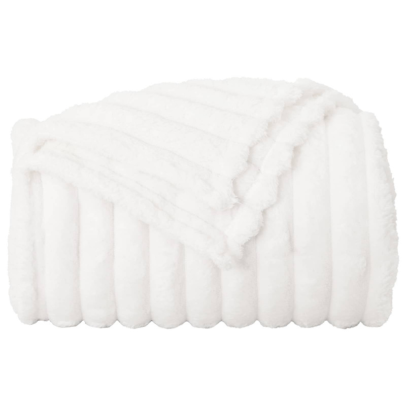 Koce narzutowe 6 pcs Biały 150 x 130 cm Polar