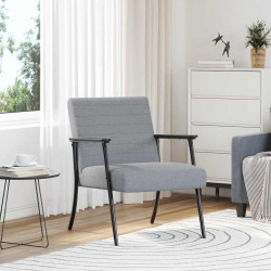 fotel Jasnoszary 59 x 75 x 78 cm tkanina