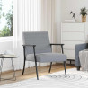 fotel Jasnoszary 59 x 75 x 78 cm tkanina
