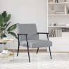 fotel Jasnoszary 59 x 75 x 78 cm tkanina