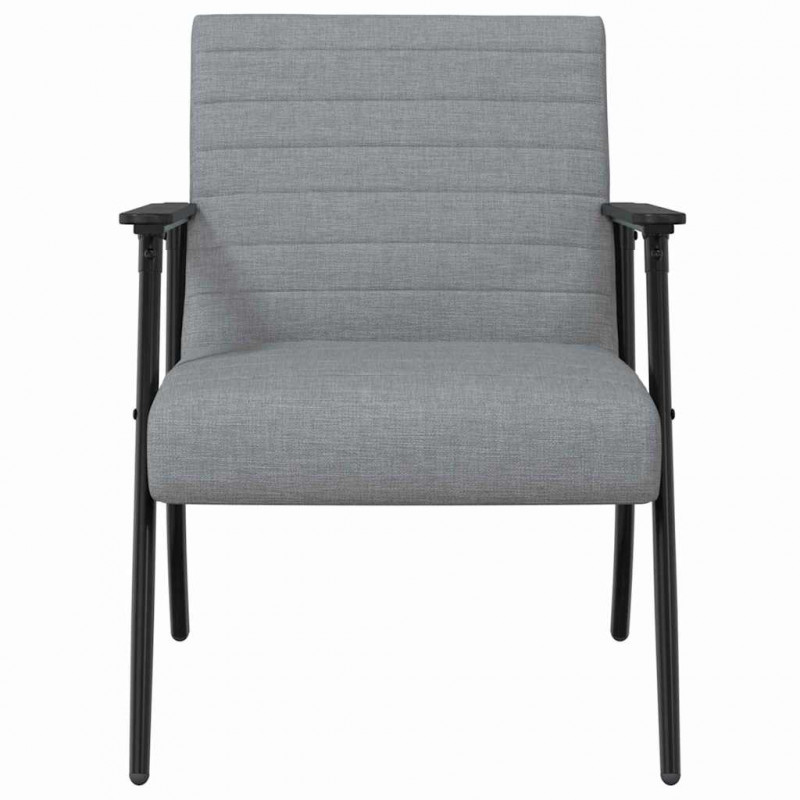 fotel Jasnoszary 59 x 75 x 78 cm tkanina