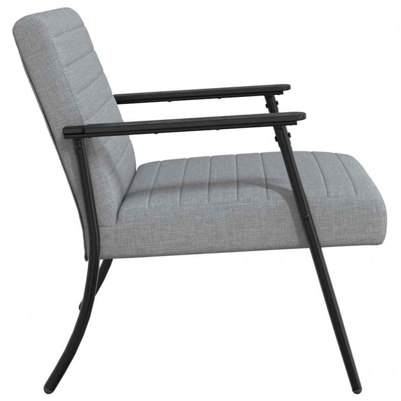 fotel Jasnoszary 59 x 75 x 78 cm tkanina