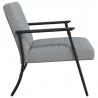 fotel Jasnoszary 59 x 75 x 78 cm tkanina